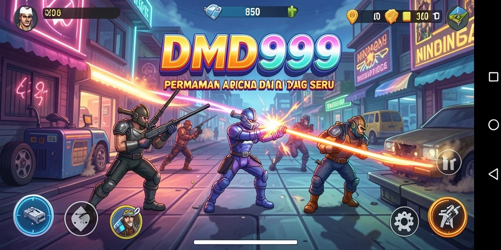 Tampilan gameplay seru DMD999 dalam mode Arcade.