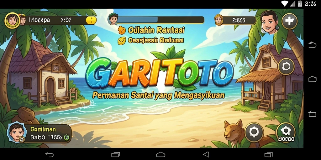 Screenshot gameplay GARITOTO yang menunjukkan keseruan bermain