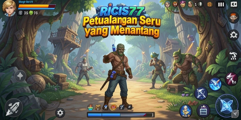 Tampilan gameplay RICIS77 yang menegangkan dan penuh aksi.