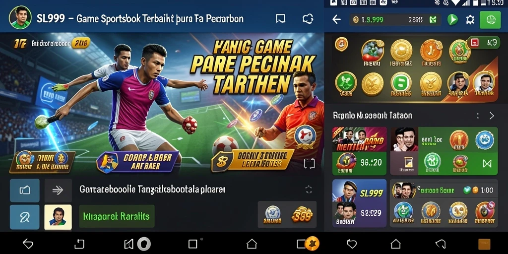 Tampilan dalam permainan Sportsbook SL999 yang menarik dan interaktif.