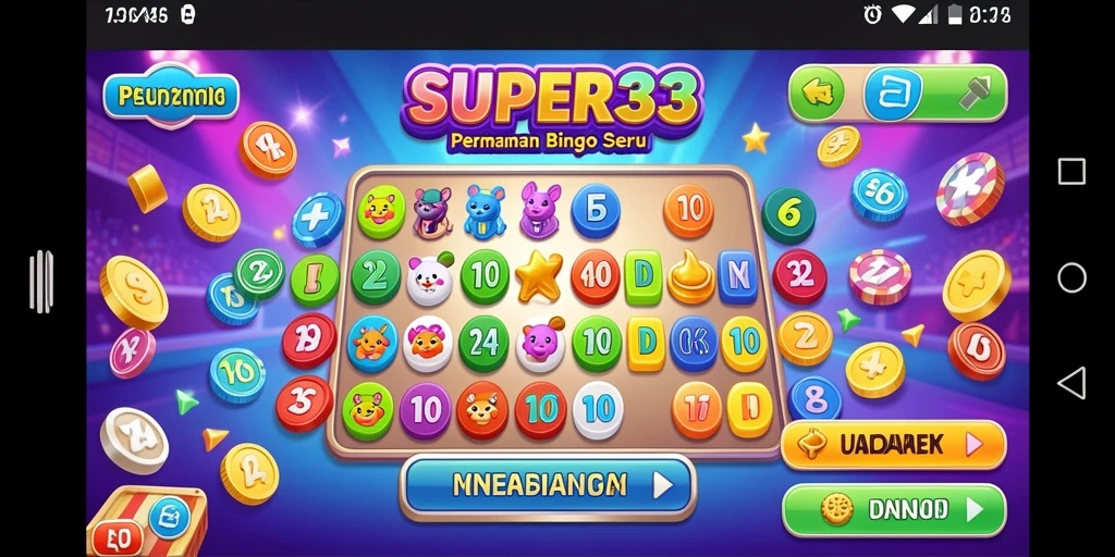 Tampilan gameplay seru Bingo di SUPER33 yang menantang.