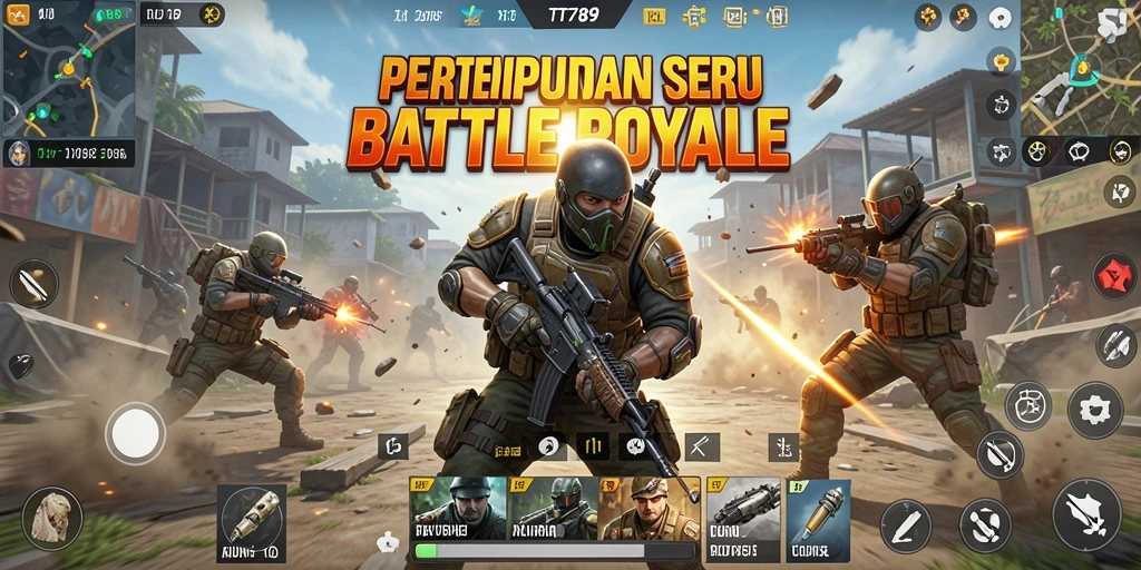 Gameplay seru dan mendebarkan dalam <strong>TT789</strong> Battle Royale.
