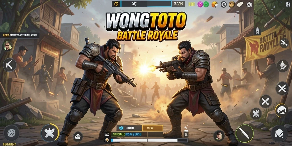Gameplay seru dalam setiap pertempuran Battle Royale.