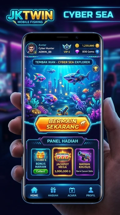 Tampilan utama aplikasi jktwin dengan akses mudah.
